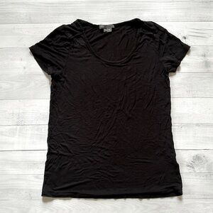 VINCE Basic Black Short Sleeve Tee XS